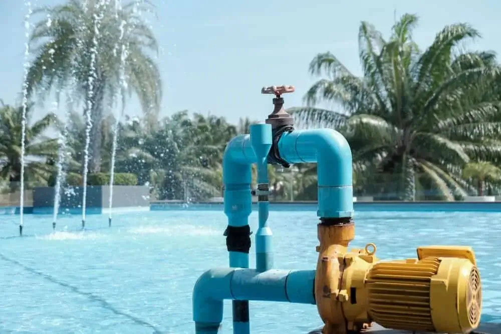 A modern, high-efficiency pool pump