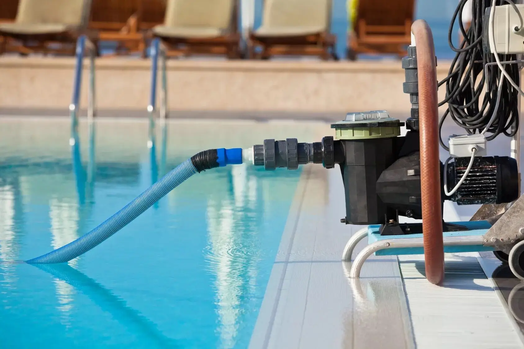 A modern variable speed pool pump